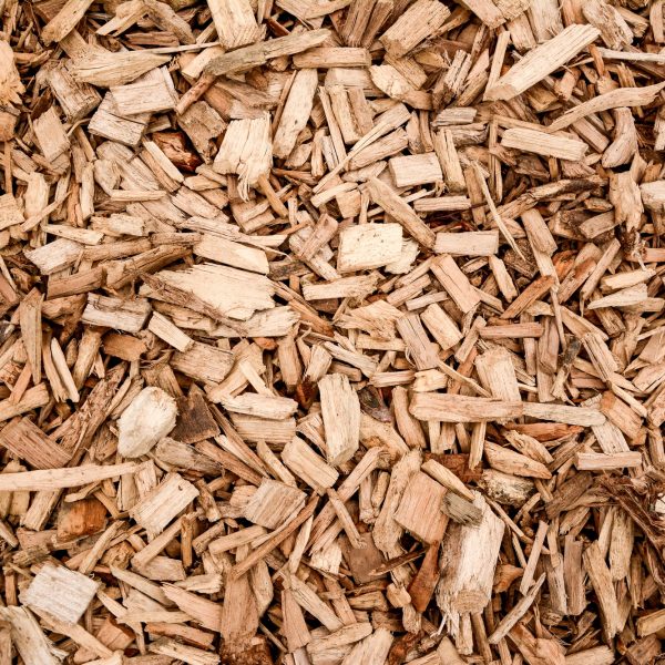 Closeup shot of wood chippings